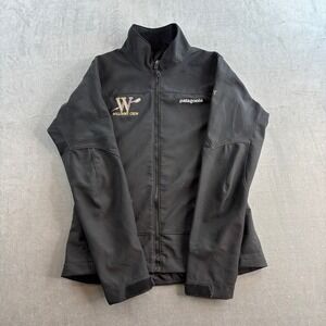 Patagonia Polartec Softshell Jacket Womens Small Black Polartec Full Zip Hiking